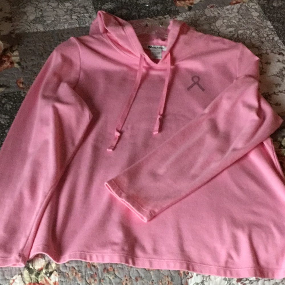 Pink breast cancer awareness pullover